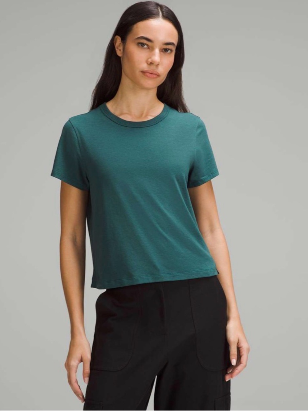 Lululemon Classic-Fit Cotton-Blend T-Shirt
Storm Teal Size 8